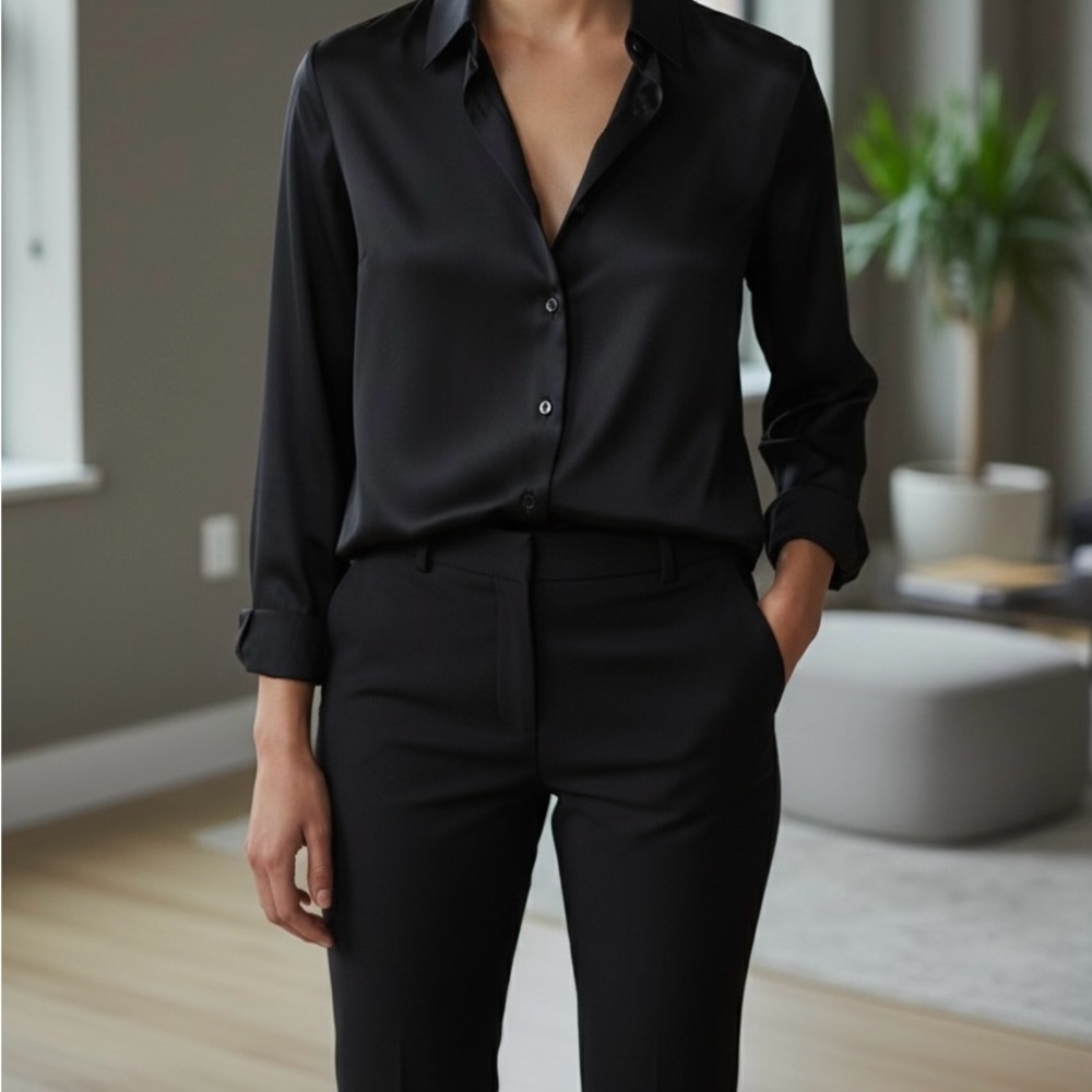 Express Black Portofino Shirt
